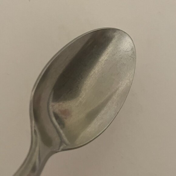 2 Tsps Washington Forge? Mardi Gras Stainless Brown Plastic Riveted Handle Korea - Picture 3 of 7